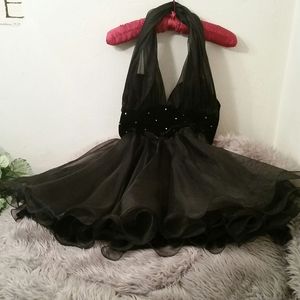 Y2K Cache sexy classy halter dress,7
